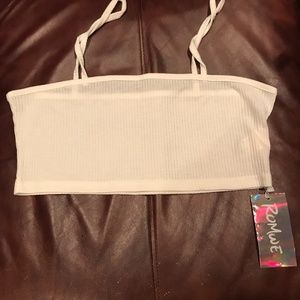 White crop top
